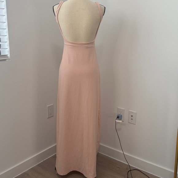 REVOLVE Susana Monaco Blush Pink Bodycon Scoop Neck Maxi Dress.  Sm - Picture 7 of 12